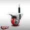 Service Caster 3'' SS Red Poly Swivel 3/4'' Expanding Stem Caster Total Lock Brake SCC-SSEXTTL20S314-PPUB-RED-34 - alternate 3